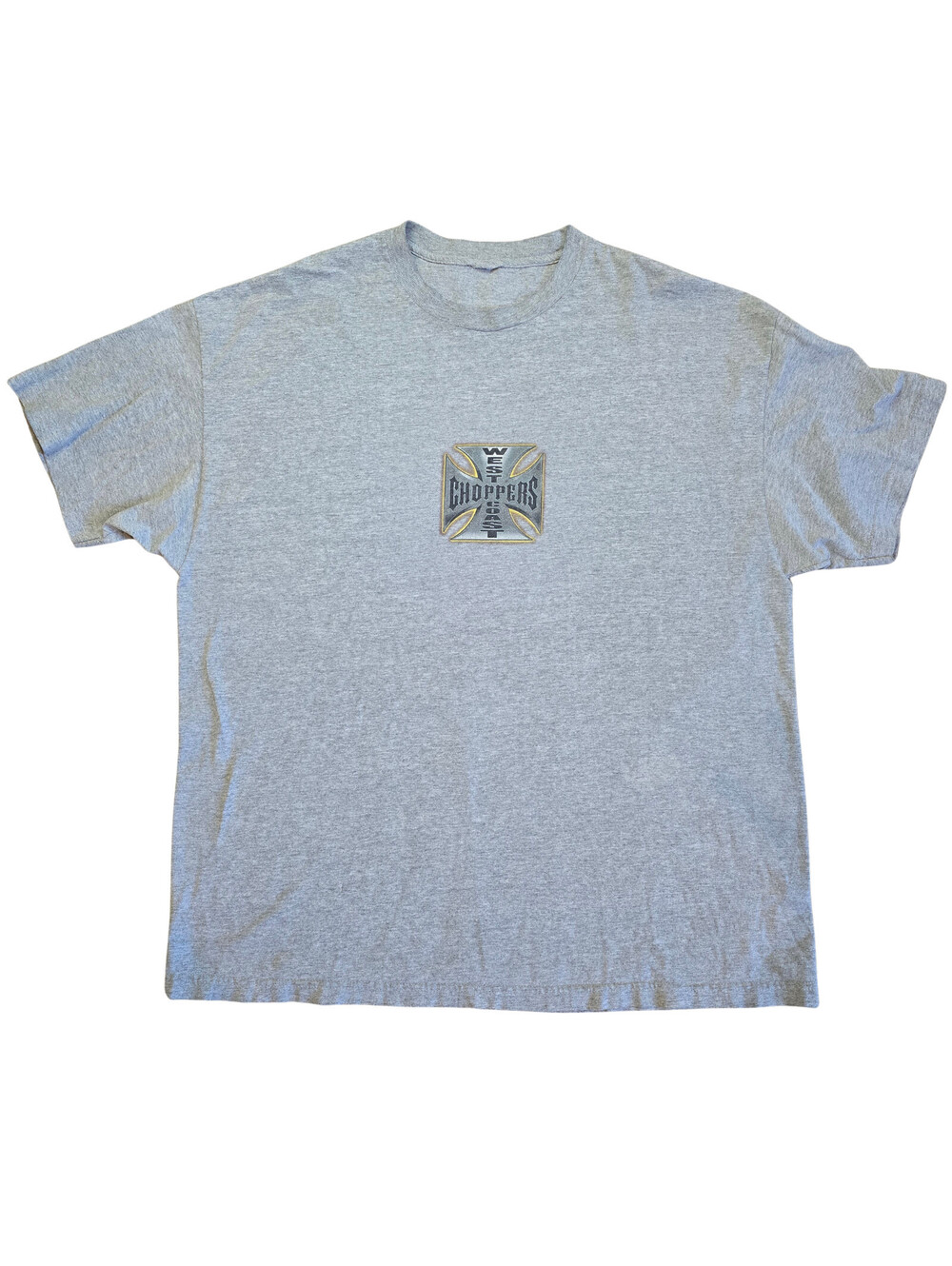 Vintage West Coast Choppers T-Shirt | 2XL | Long Beach Jesse James 2000s | Gray